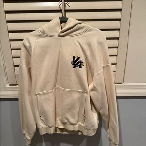 YoungLA Cream Hoodie with Embroidered Logo